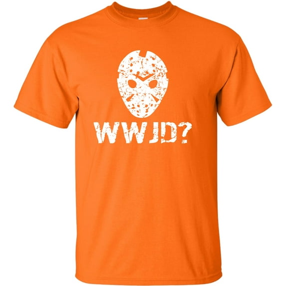 Adult WWJD What Would Jason Do? Funny Horror Movie T-Shirt