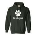 thumbnail image 1 of Adult Walk With A Friend Dog Lovers Pet Lovers Sweatshirt Hoodie, 1 of 1