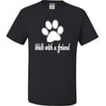 thumbnail image 1 of Adult Walk With A Friend Dog Lovers Pet Lovers T-Shirt, 1 of 1