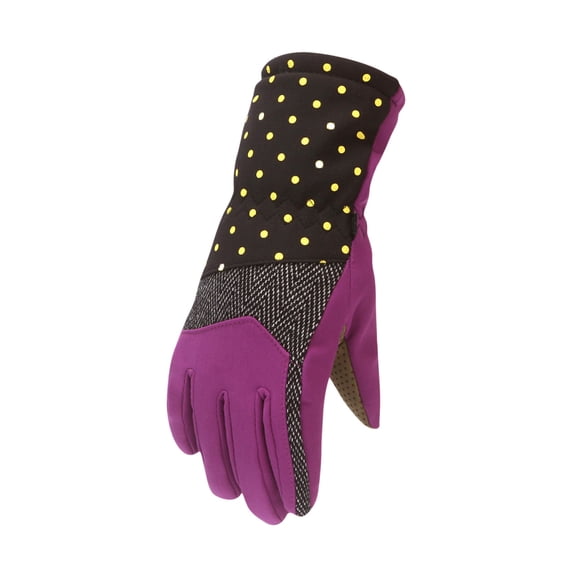 Adult Warm Ski Gloves, Winter Windproof Outdoor Sports Gloves for Men and Women, for Snowboarding, Skiing, and Cold Weather Activities