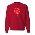 thumbnail image 1 of Adult We All Float Down Here Red Balloon Sweatshirt Crewneck, 1 of 1
