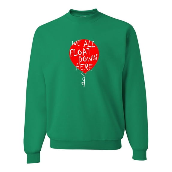 Adult We All Float Down Here Red Balloon Sweatshirt Crewneck