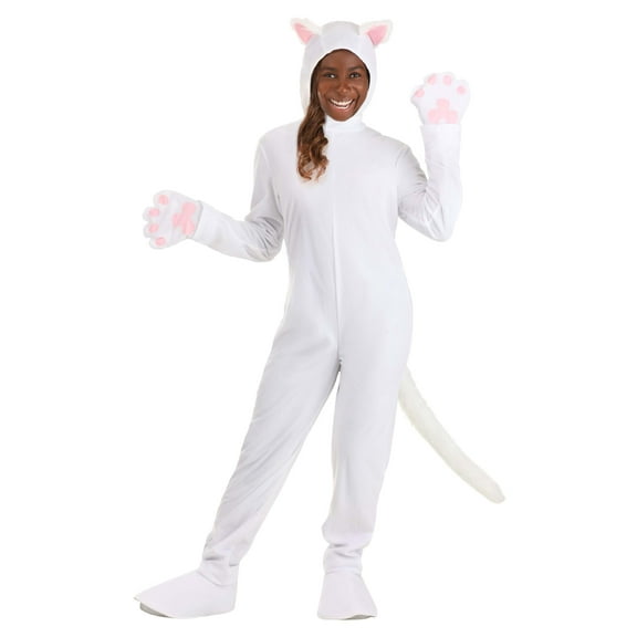 Adult White Cat Costume