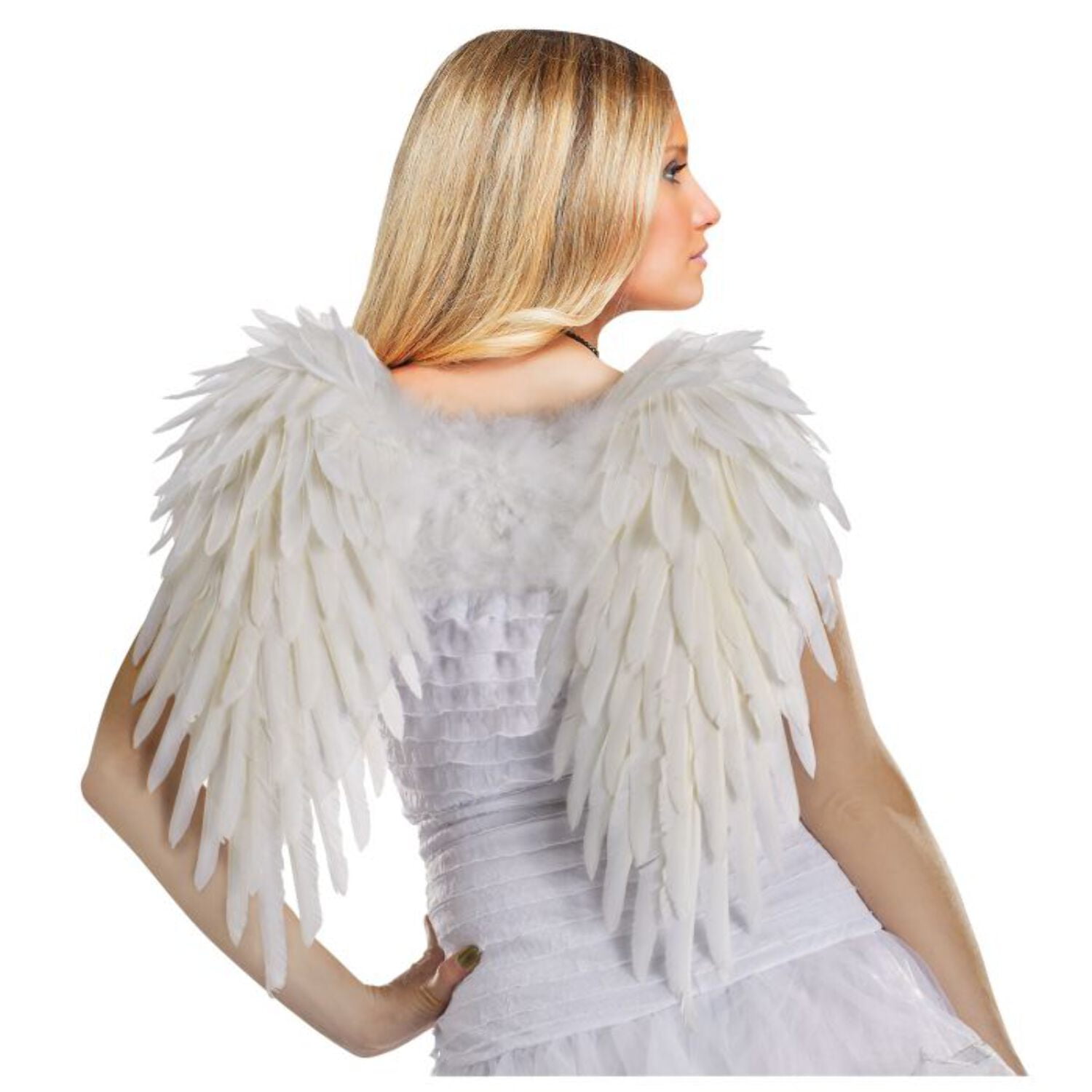 Adult (White) Feather Angel Wings
