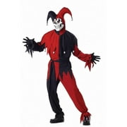 California Costumes Evil Jester Costume Red & Black Adult X-Large Male