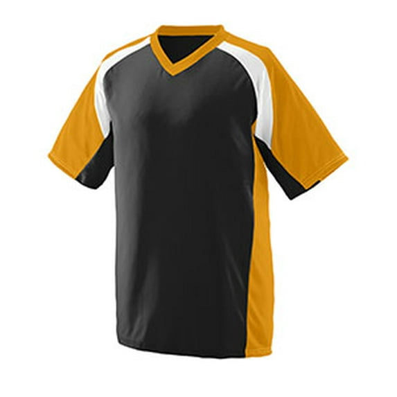 Adult Wicking Polyester V-Neck Short-Sleeve Jersey with Inserts 1535