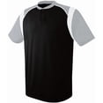 thumbnail image 1 of Adult Wildcard Two-Button Jersey - Black, Silver Gray & White - Medium, 1 of 1