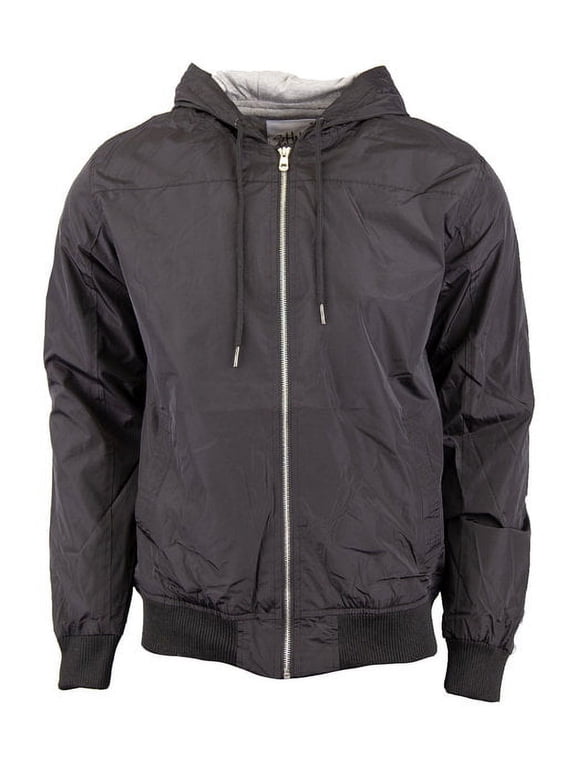 Adult Windbreaker Jacket - BLACK - XL