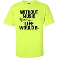 thumbnail image 1 of Adult Without Music Life Would B Flat Funny Music Lovers T-Shirt, 1 of 1