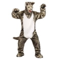 thumbnail image 1 of Adult Wolf Costume with Mouth Mover Mask, 1 of 9