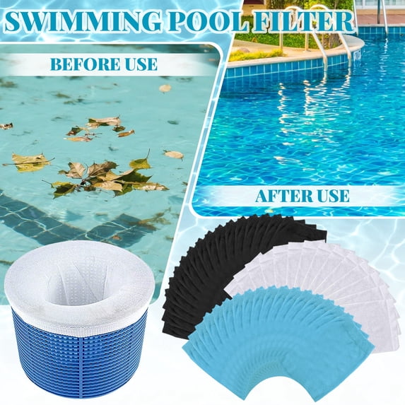 Adult Women Men Kids Pool Skimmer Socks Filter Socks 30PCS, Reusable ...