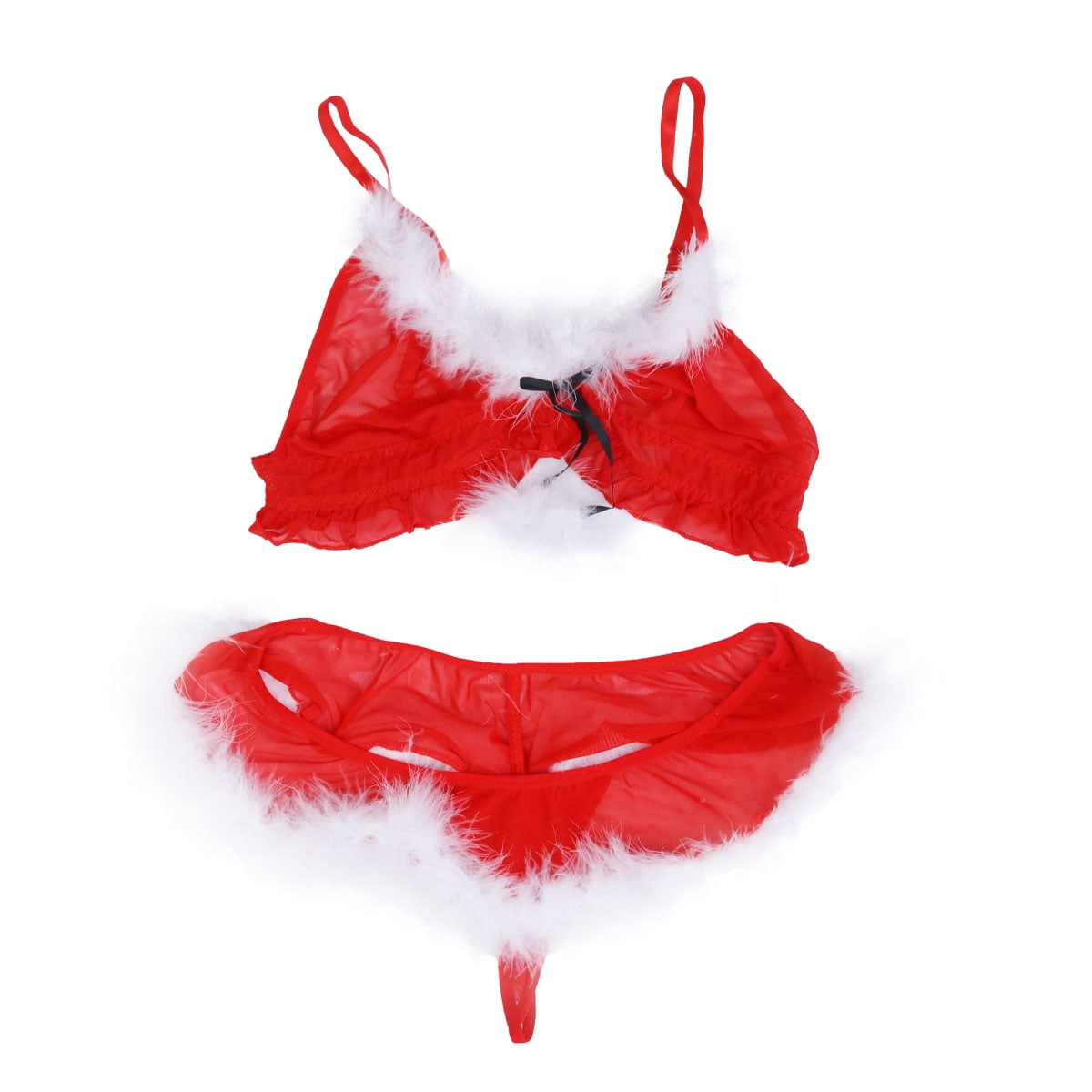 Adult Women Sexy Lingerie Erotic Christmas Underwear Lace Mesh Women