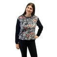 thumbnail image 1 of Adult Women Woobie Microfiber Minky Plush Sweatshirt Pullover Top (Size Large, Avengers-Black), 1 of 3