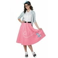 thumbnail image 1 of 50s Pink Poodle Skirt Adult Costume, 1 of 2