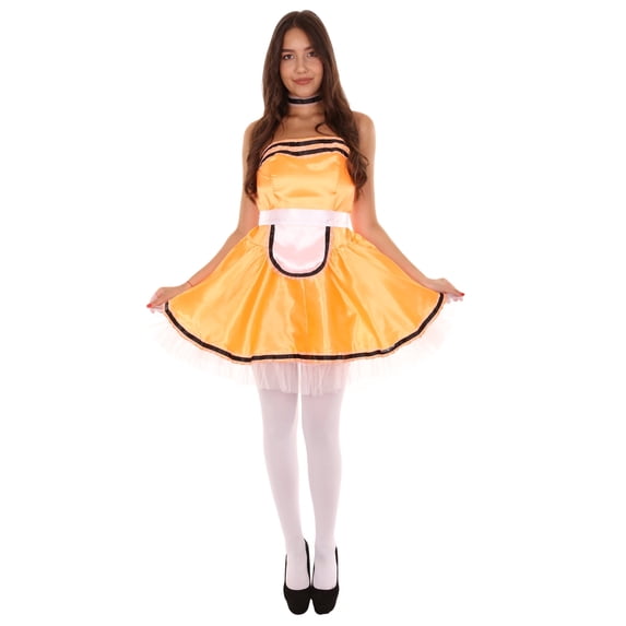 HPO Adult Women's French Maid Uniform Costume | Multiple Colors Option Cosplay Costume