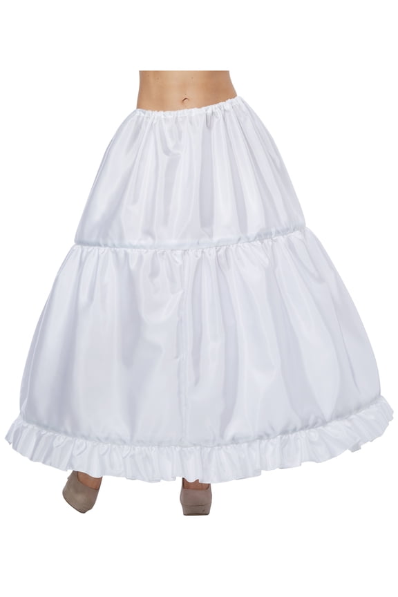 Adult Women's Hoop Skirt White