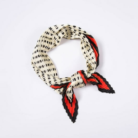 Adult Women's Polka Dot Silky Square Scarf