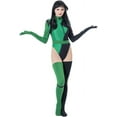 thumbnail image 1 of Adult Women's Shego Green Bodysuit Shego Sexy Jumpsuit Super Villain Female Outfit, 1 of 8