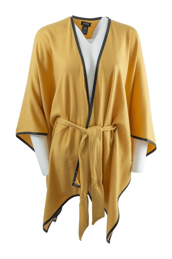 Adult Women's Super Soft Belted Wrap with PU Trim