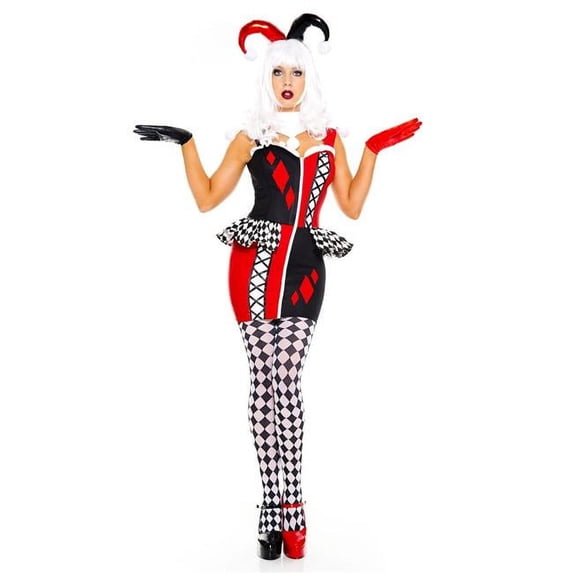 Music Legs 70914-ML 5 Piece Sophisticated Harley Costume, Medium & Large