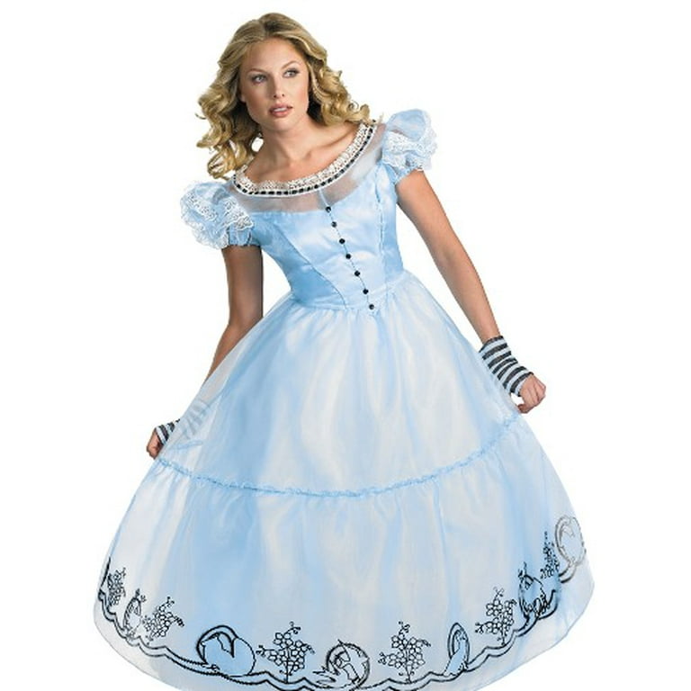 Disney Alice In Wonderland Adult good Halloween Costume, Small (4-6)