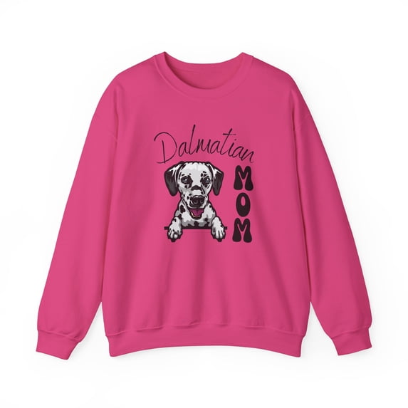 Adult Womens Dalmatian Mom Crewneck Sweatshirt Dalmatian Dog Mama Shirt