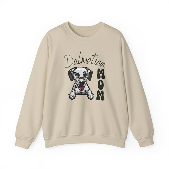 Adult Womens Dalmatian Mom Crewneck Sweatshirt Dalmatian Dog Mama Shirt