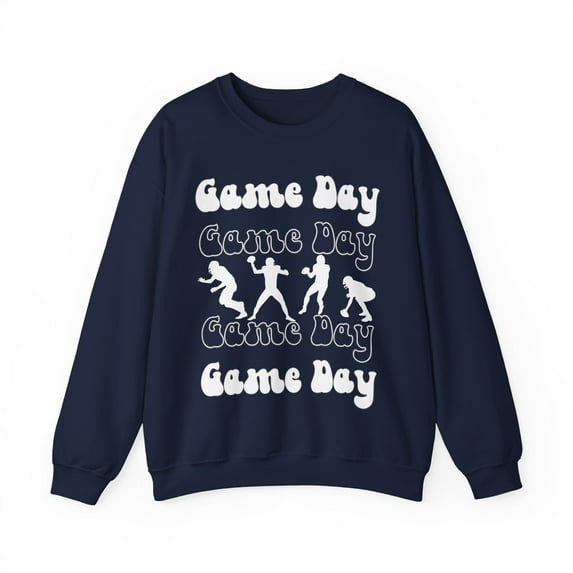 Adult Womens Fooball Game Day Sweatshirt, Football Top, Mom Football Shirt