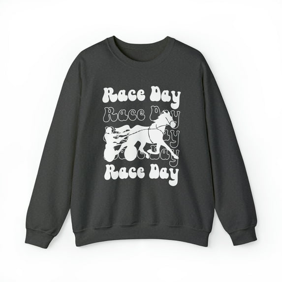Adult Womens Harness Race Day Crewneck Sweatshirt, Harness Racing Shirt
