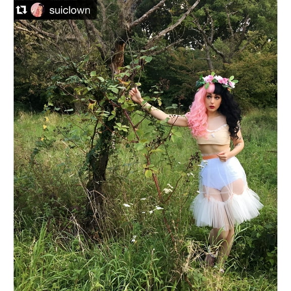 Adult Womens Wavy Wig | Black & Pink Celebrity Wig | Premium Breathable Capless Cap