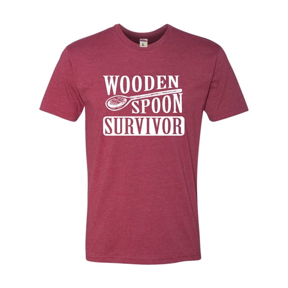 Adult Wooden Spoon Survivor Funny Deluxe T-Shirt