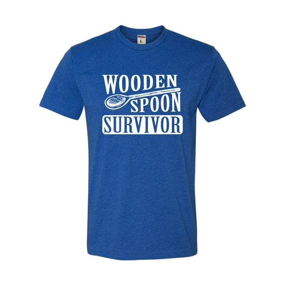 Adult Wooden Spoon Survivor Funny Deluxe T-Shirt