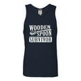 thumbnail image 1 of Adult Wooden Spoon Survivor Funny Sleeveless Tank Top Cotton T-Shirt, 1 of 1