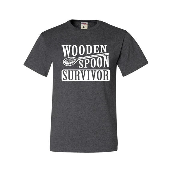 Adult Wooden Spoon Survivor Funny T-Shirt