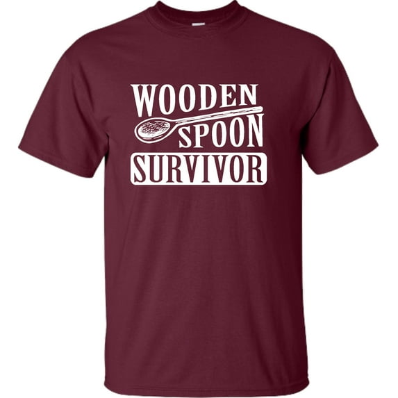 Adult Wooden Spoon Survivor Funny T-Shirt