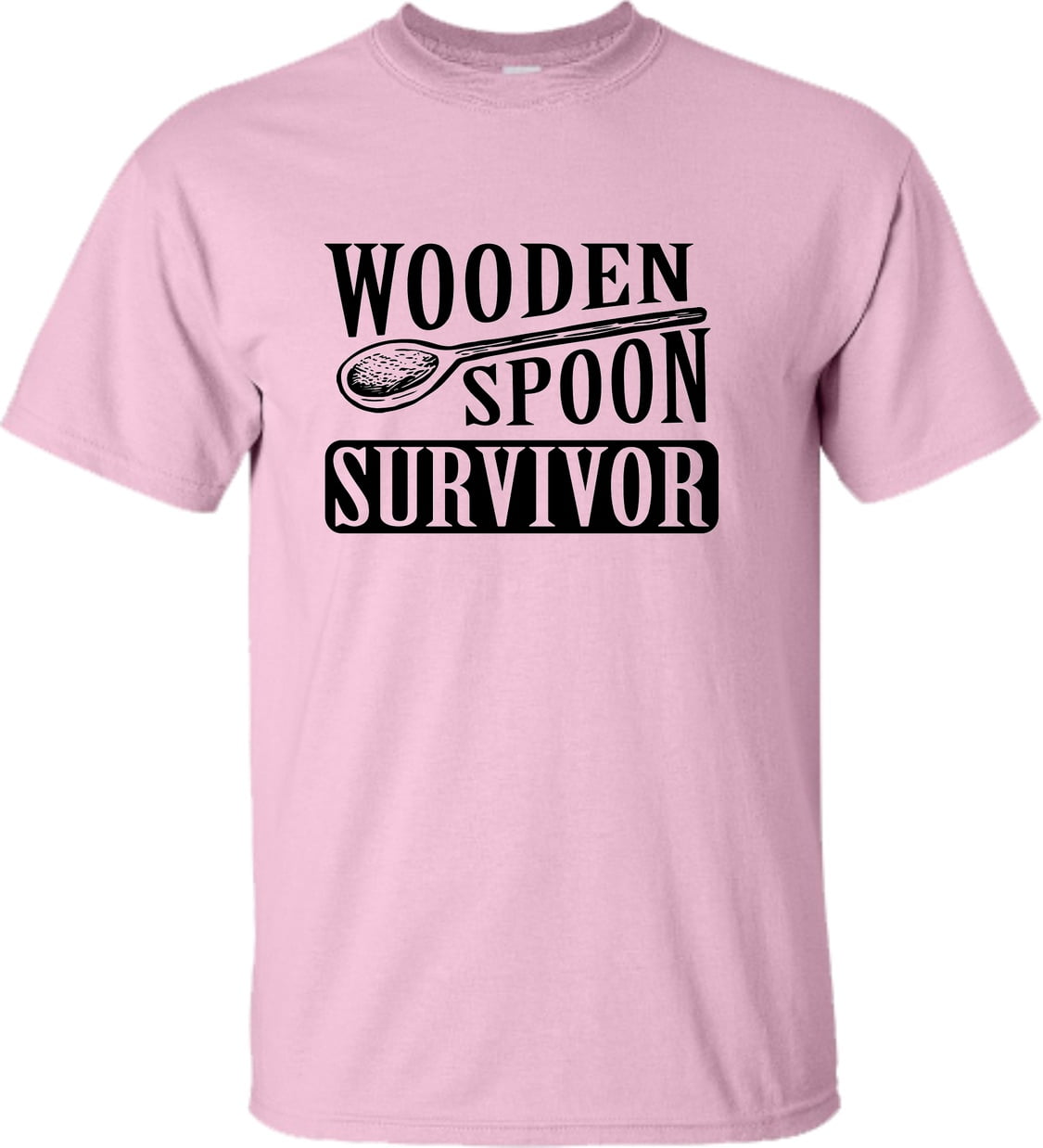 Adult Wooden Spoon Survivor Funny T-Shirt - Walmart.com