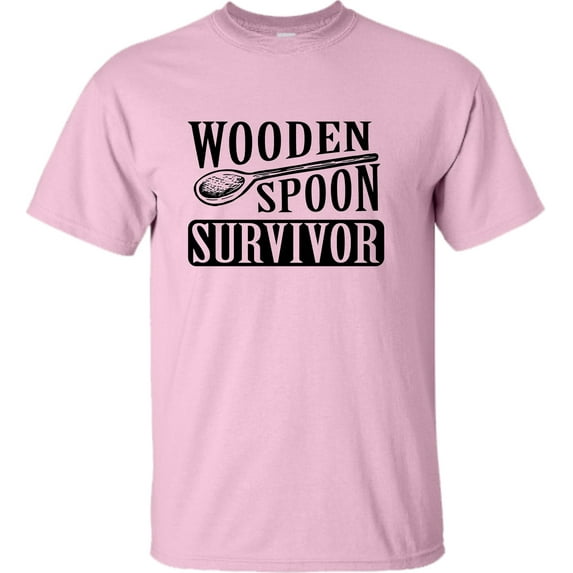 Adult Wooden Spoon Survivor Funny T-Shirt