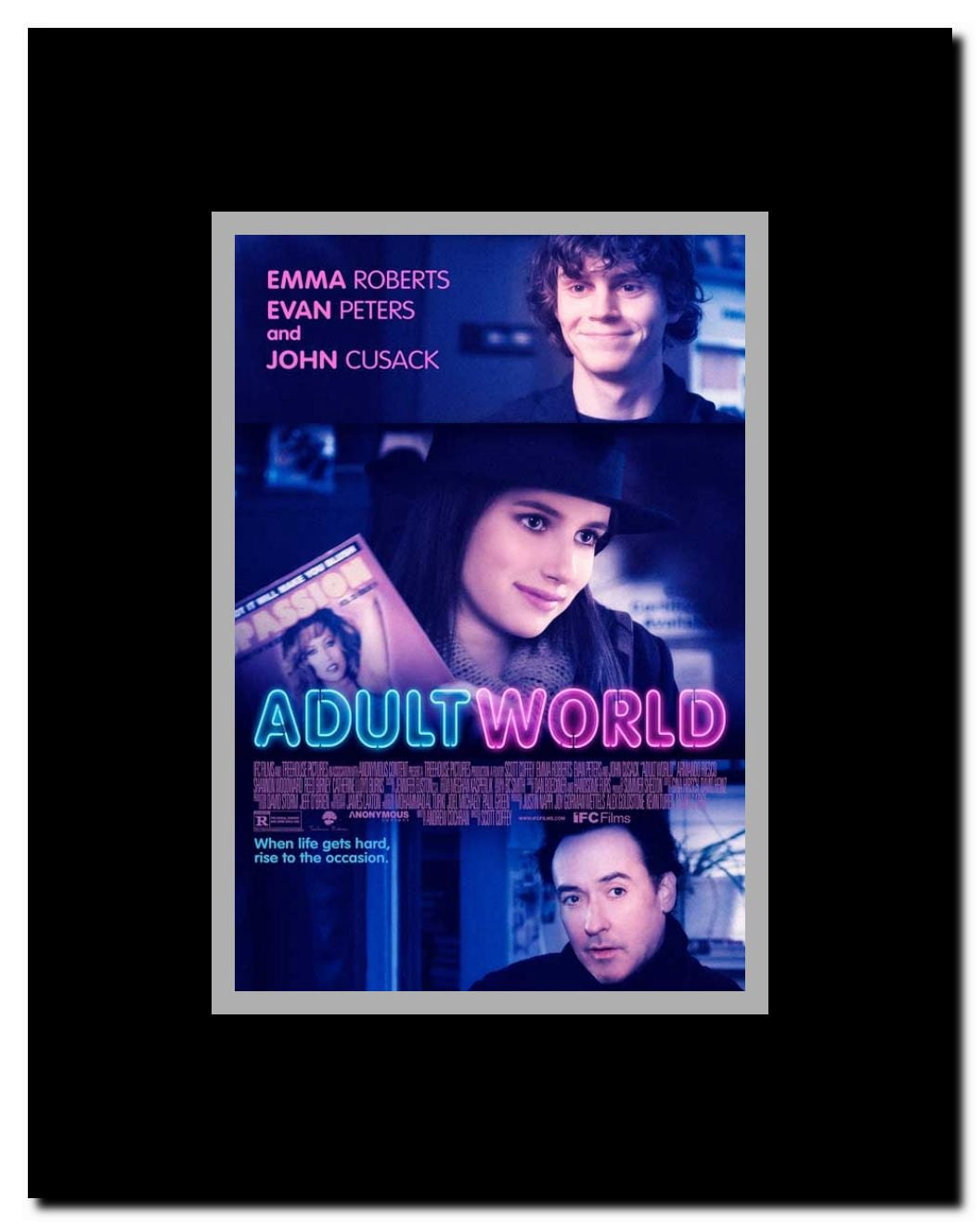 Adult World Framed Movie Poster