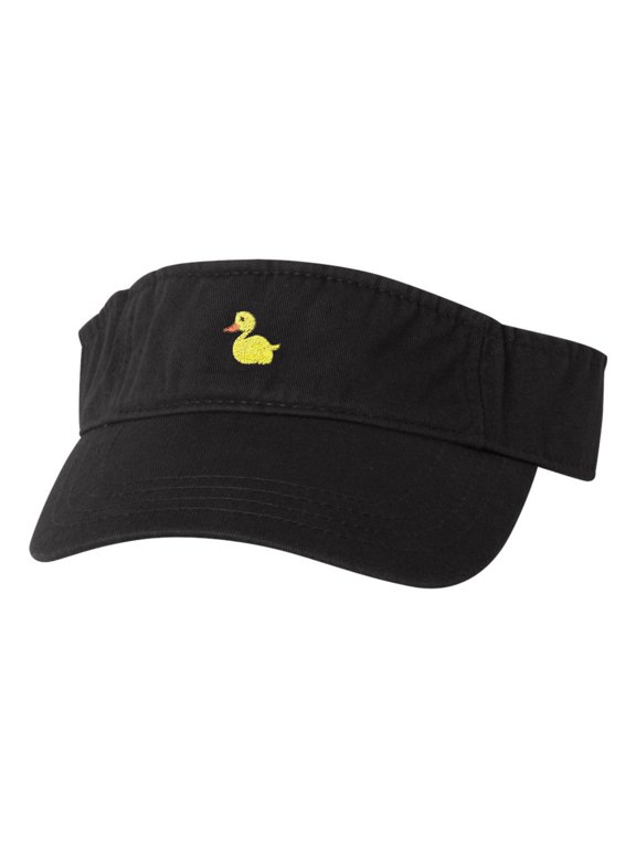 Adult Yellow Duck Embroidered Visor Dad Hat