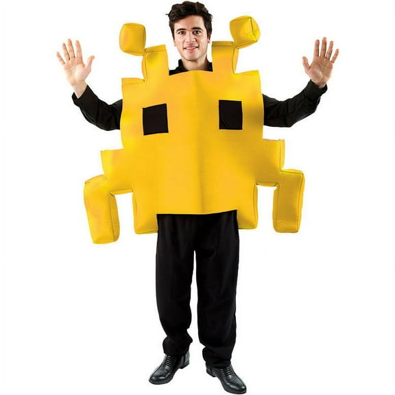 Yellow Space Arcade Game Adult Costume