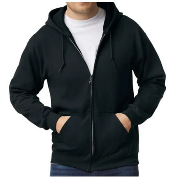 Adult ZIP HOODIE BLACK LG