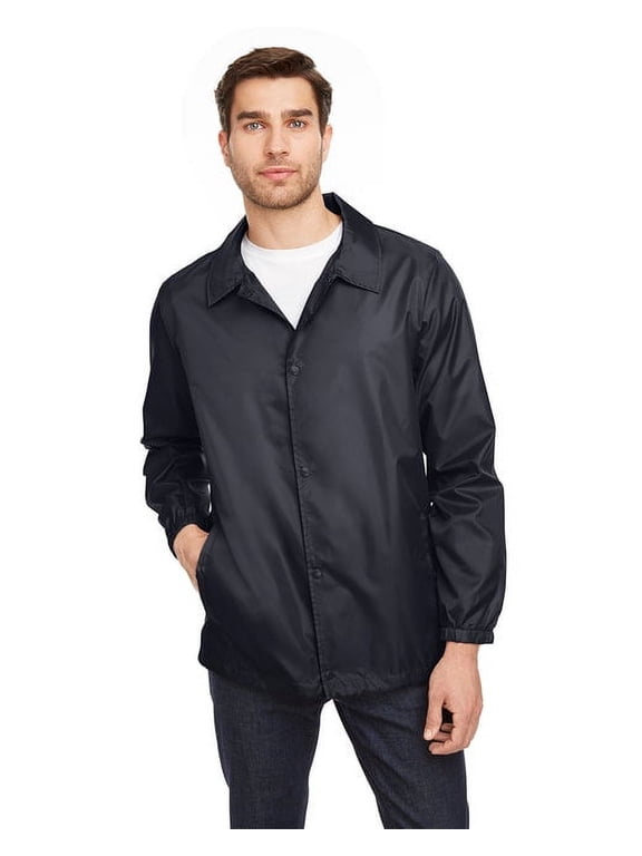 Adult Zone Protect Coaches Jacket - BLACK - 4XL