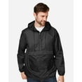 thumbnail image 1 of Team 365 TT77 Unisex Zone Protect Packable Anorak Jacket-Black-XL, 1 of 3