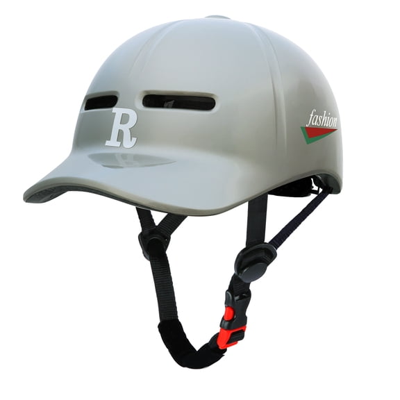 Adult bicycle helmet, unisex - comfortable, lightweight, adjustable baseball cap style cycling helmet, suitable for urban commuting, road cycling, rollerblading, and scooter riding.