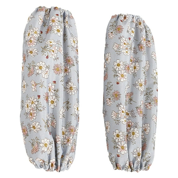 Adult cuff floral series warm waterproof sleeve cute cartoon dirt resistant sleeve-blue