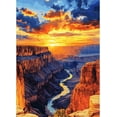 thumbnail image 1 of Adult diamond art set, adult diamond painting set, Yellowstone National Park 5D diamond painting set with diamond art accessories, suitable for home wall decoration 16 x 20 inches frameless, 1 of 6