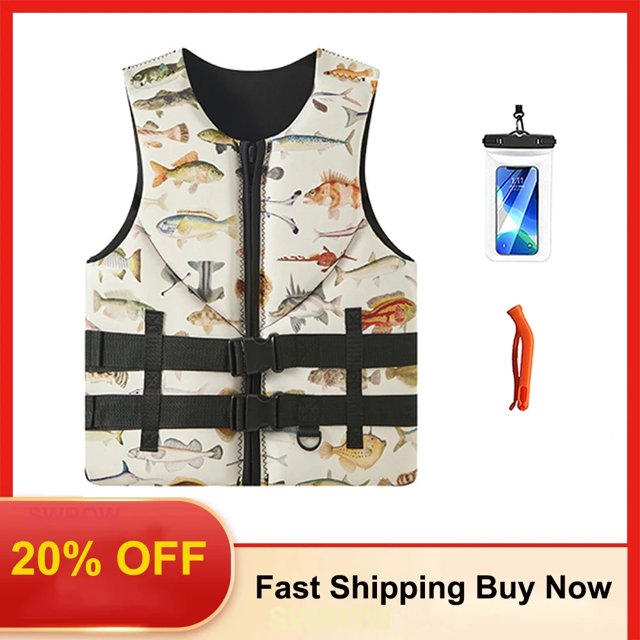 Adult life jacket, super buoyancy surfing vest, water rescue vest ...