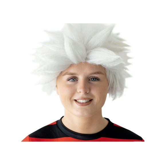 Adult's Anime Hero White Spike Wig Costume Accessory