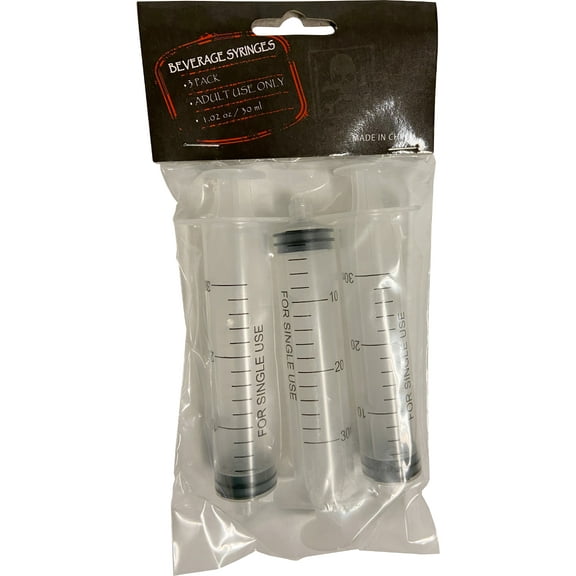 Adult's Beverage Doctor Syringe Drink Shot Costume Accessory