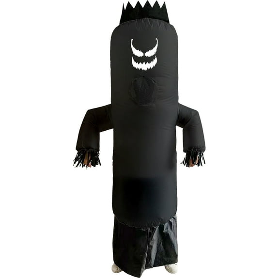 Adult's Black Inflatable Create A Face Air Dancer Costume
